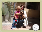 Foto de Airedale Terrier / Susana con Lennon